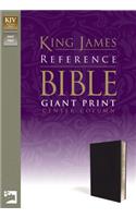 KJV, Reference Bible, Giant Print, Imitation Leather, Navy, Red Letter Edition