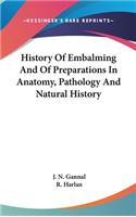 History Of Embalming And Of Preparations In Anatomy, Pathology And Natural History