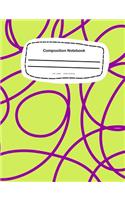 Composition Notebook: 7.44 x 9.69, 18.90 x 24.61cm - Wide Rule School Notebook Journal