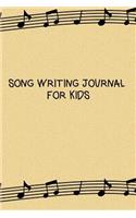 Song Writing Journal For Kids