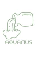 Aquarius: Zodiac Sign Notebook for any true believer of astrology and horoscopes. DIY Journal and Diary - 120 Squared Pages