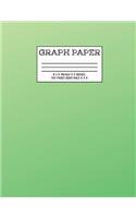 Graph Paper: Notebook Cute Green Pattern Cover Graphing Paper Composition Book Cute Pattern Cover Graphing Paper Composition Book