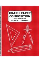 Graph Paper Composition: Quad Ruled Paper Notebook Journal Gift for Birthday & School 5x5 Grid Paper 8.5 x 11 inch 140 Pages ( Math Diary teacher and student )
