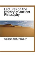 Lectures on the History of Ancient Philosophy