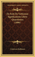 De Festi De Verborum Significatione Libris Quaestiones (1886)