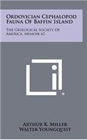 Ordovician Cephalopod Fauna of Baffin Island