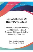 Life And Letters Of Henry Parry Liddon