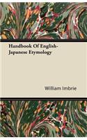 Handbook Of English-Japanese Etymology