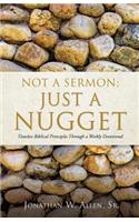 Not a Sermon