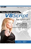 (Part 2) You Must Learn VBScript for QTP/UFT