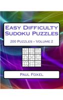 Easy Difficulty Sudoku Puzzles Volume 2