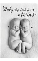 Baby log book for twins