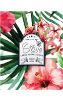Olive Large Address Book: Tropical: Making Address Easy to Organize - Extra Large Size for Seniors (8