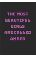 Amber Girl Woman Notebook
