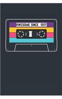 Awesome Since 1937 - Blank Lined Journal, Notebook, Diary, Planner - Vintage 82nd Birthday Gift For 82 Years Old Men and Women - Retro Mixtape: Medium College-Ruled Journey Diary, 110 page, Lined, 6x9 (15.2 x 22.9 cm)
