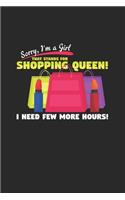 Shopping queen: 6x9 Girl - lined - ruled paper - notebook - notes