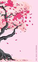 Dot Grid Notebook: Dotted Journal and Planner with Japanese Sakura Cherry Blossom Tree, Cute Dot Notebook and Organizer for Unique and Creative Calendars, To-Do Lists,