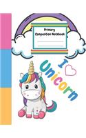 Primary Composition Notebook Unicorn