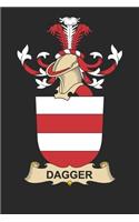 Dagger: Dagger Coat of Arms and Family Crest Notebook Journal (6 x 9 - 100 pages)