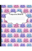 Polka Dot Cats School Composition Notebook