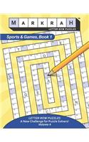 MARKRAH LETTER-ROW PUZZLES Sports and Games, Book 1