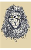 Lion Notebook: Blank Lined Journal, Softcover (6x9 Inches) with 120 Pages