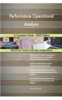 Performance Operational Analysis A Complete Guide - 2020 Edition