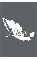 Mexico - Slate Grey Blank Notebook