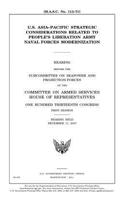 U.S. Asia-Pacific strategic considerations related to People's Liberation Army naval forces modernization