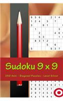 Sudoku 9 X 9 - 250 Anti - Diagonal Puzzles - Level Silver