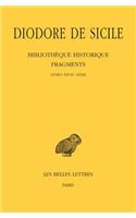 Diodore de Sicile, Bibliotheque Historique - Fragments