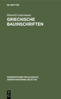 Griechische Bauinschriften