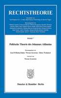 Politische Theorie Des Johannes Althusius