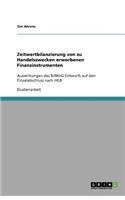 Zeitwertbilanzierung von zu Handelszwecken erworbenen Finanzinstrumenten