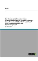 Einsatz von Lehrwerken in den Orientierungskursen. Ein Vergleich zwischen den Lehrwerken 