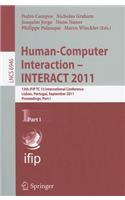 Human-Computer Interaction - INTERACT 2011, Part 1: 13th IFIP TC 13 International Conference, Lisbon, Portugal, September 5-9, 2011, Proceedings, Part I