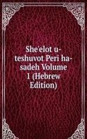 She'elot u-teshuvot Peri ha-sadeh Volume 1 (Hebrew Edition)