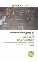 Constraint (Mathematics): (English)