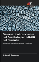 Osservazioni conclusive del Comitato per i diritti del fanciullo