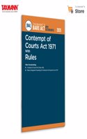 Taxmann's Contempt of Courts Act 1971 with Rules [Bare Act with Section Notes] â€“ Comprehensive | Authoritative Resourceâ€”Featuring Act | Rules | Detailed Notes | Landmark Case Laws