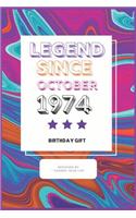 Legend Since October 1974