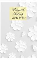 Password Notebook Large Print