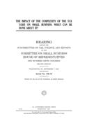 The impact of the complexity of the Tax Code on small business