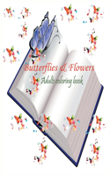 butterflies & flowers adults coloring book