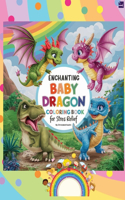 Enchanting Baby Dragon Fantasy Coloring Book for Stress Relief