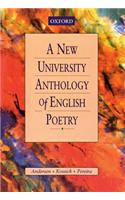 A New University Anthology of English Poetry