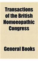 Transactions of the British Homoeopathic Congress