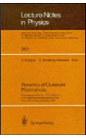 Dynamics of Quiescent Prominences