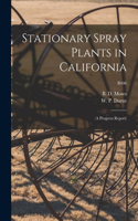 Stationary Spray Plants in California