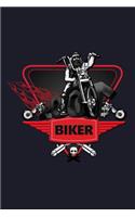 Biker: Blank Paper Sketch Book - Artist Sketch Pad Journal for Sketching, Doodling, Drawing, Painting or Writing